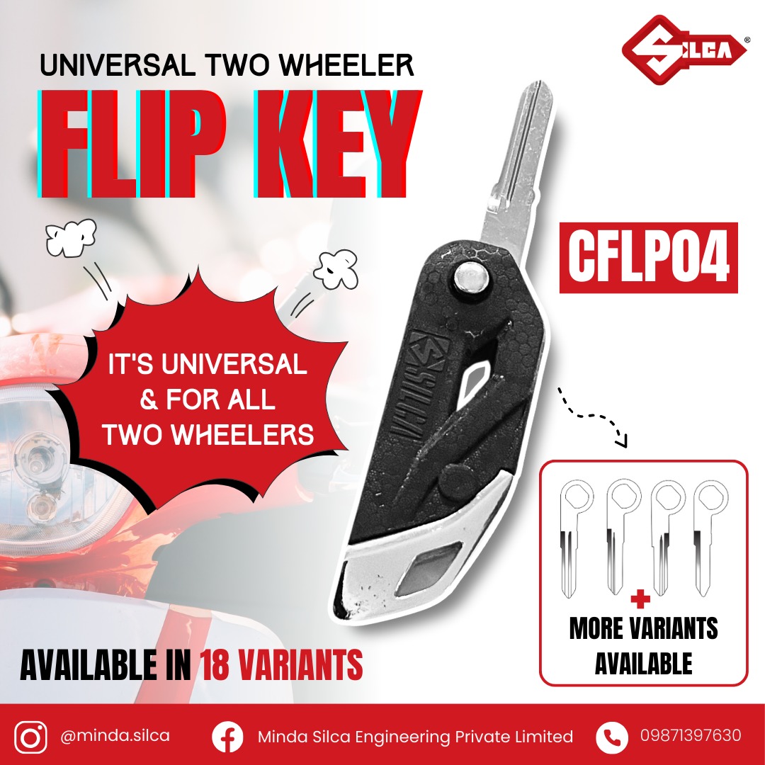 The all-new & premium universal two wheeler flip key is now available with amazing design and weather proof packaging. 

Available In Stock, Order Now!

#MindaSilca #FlipKey #TwoWheelers #Silca