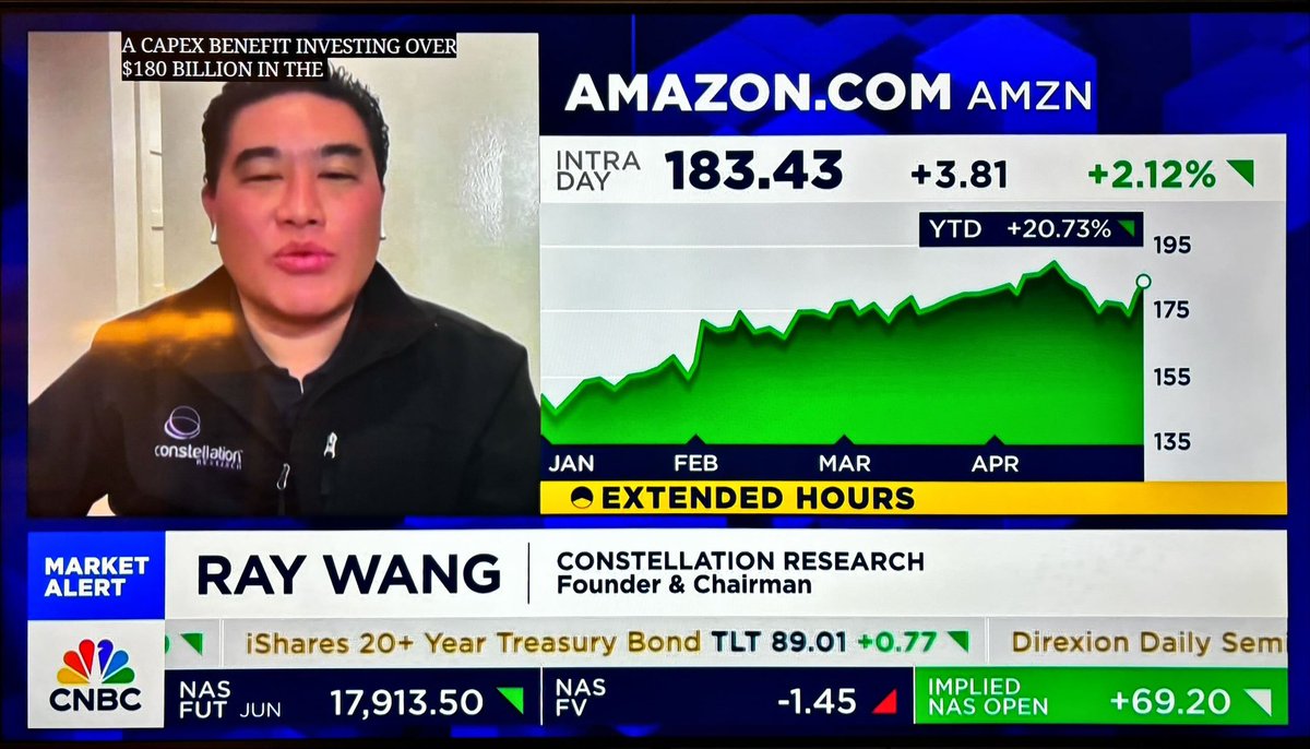 MyPOV: Earnings preview on @CNBC with @BeckyQuick @amazon @apple and what happened to @Meta ? AI and earnings performance powering gains #Magnificoent7 #BigTech #DigitalGiants