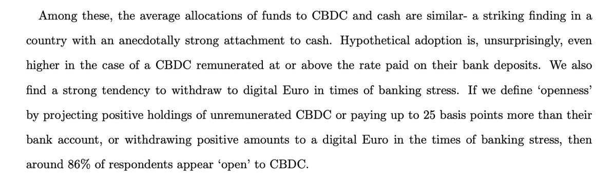 NEW:86% tedeschi favorevoli a CBDC Euro.