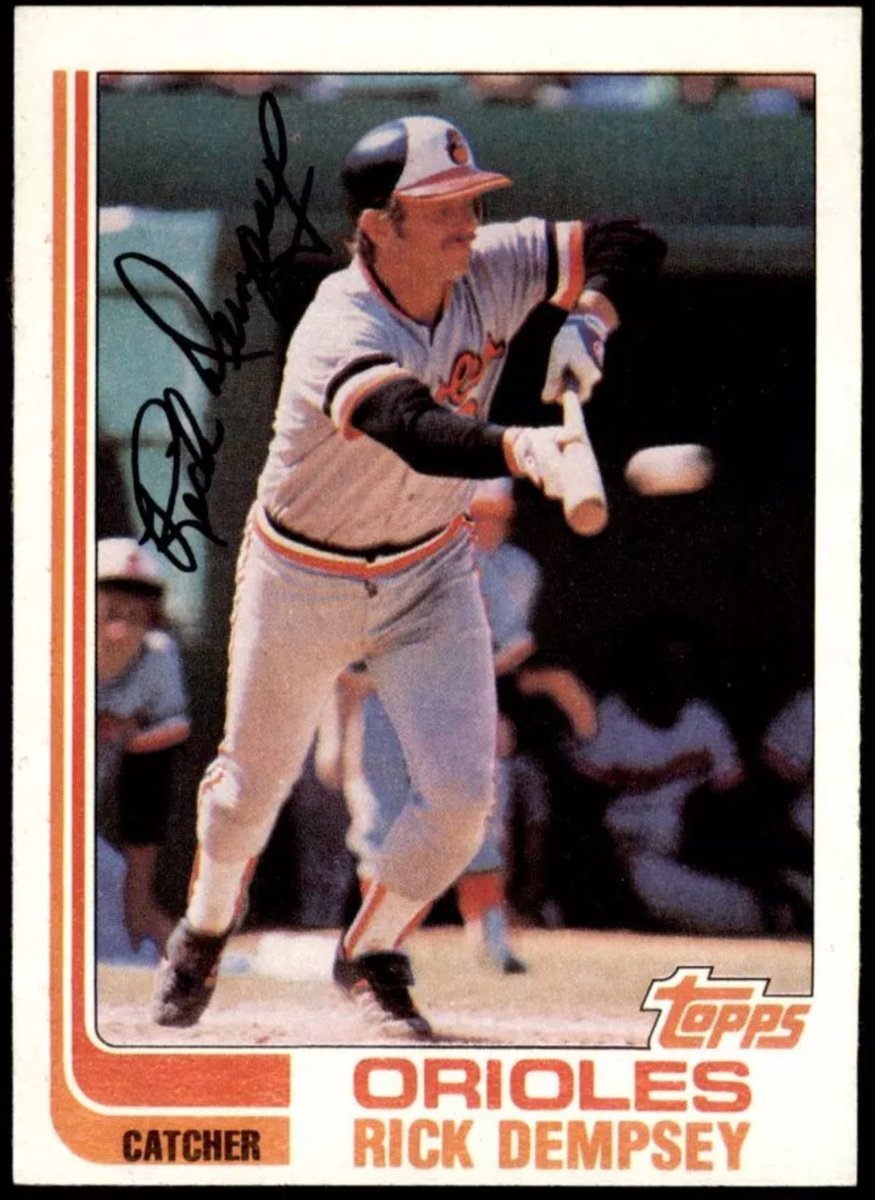 I don’t care if he’s a catcher w/ only 20 steals over his 24 yr career…Rick Dempsey is looking to beat this bad boy out & is not just giving himself up w/ an easy sac bunt! Might as well get 2 guys on base to set yourself up for Weaver’s beloved 3-run HR! 😉👍