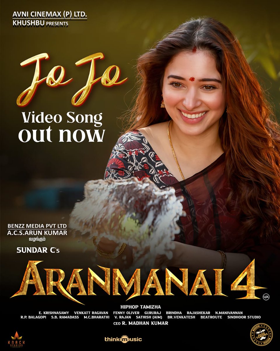 #JoJo video song from #Aranmanai4 out now youtu.be/91nOLIsG-7M