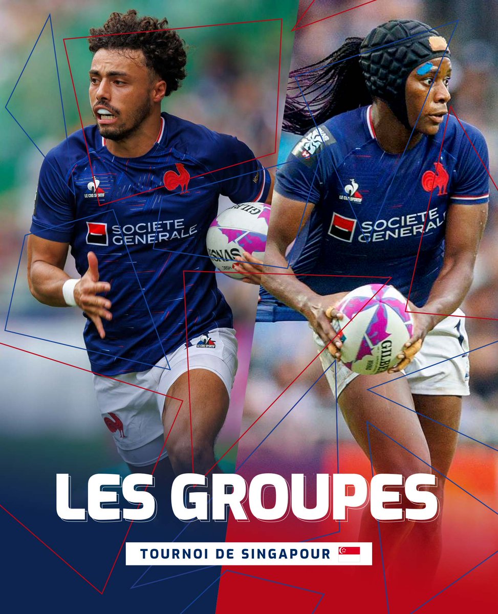 🇫🇷🗒️ Les staffs des équipes de #France7 ont communiqué la listes des joueurs convoqués pour le tournoi de Singapour qui aura lieu ce week-end ! #HSBCSNVSSGP

Les listes 👇
♀️ ffr.fr/actualites/fra…
♂️ ffr.fr/actualites/fra…