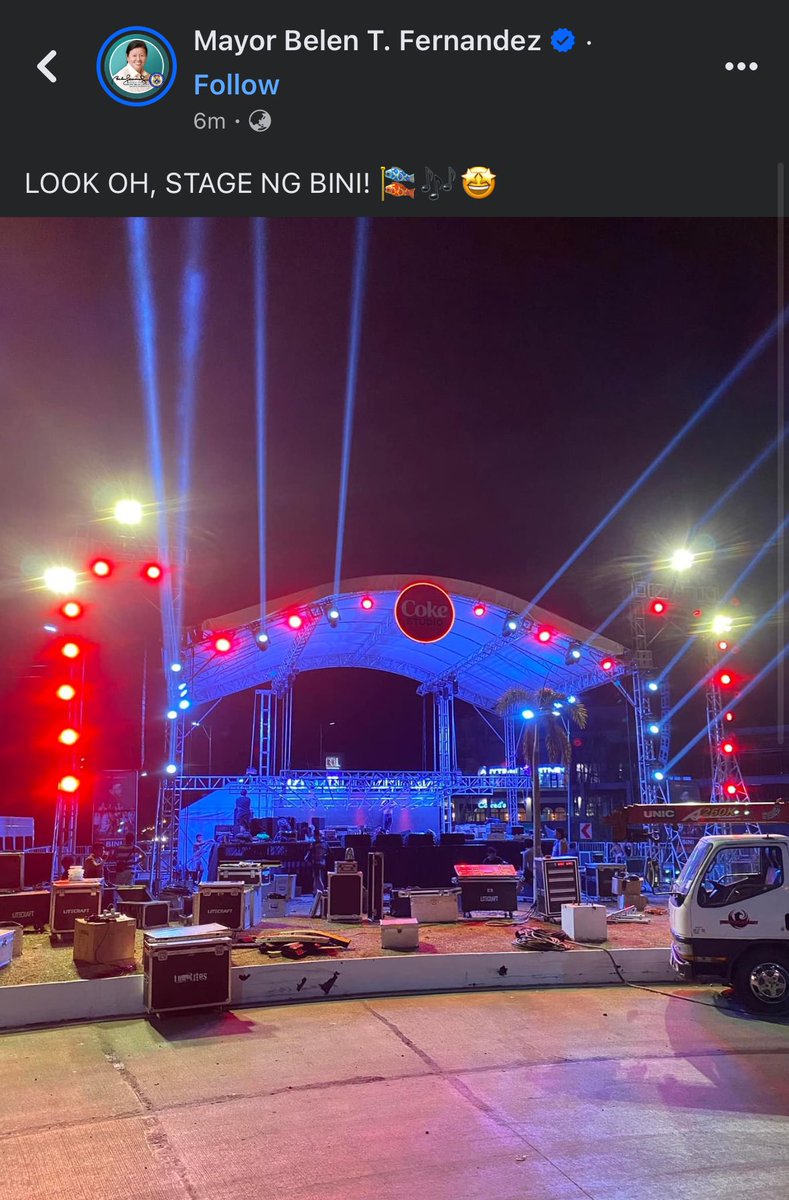 The stage for Coke Studio / BINI in Dagupan 🥹