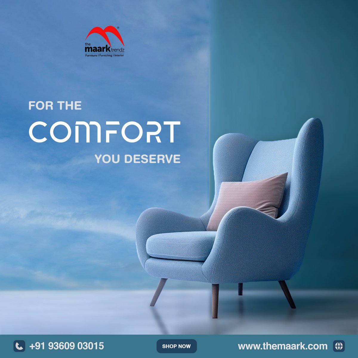 The Maark Trendz. Coimbatore | Tirupur l Erode Call +91 96778 23456/ +91 96778 33337. Introducing the Stylish Arm Chair, a trendy combination of modern sophistication and comfortable seating. It's perfect for the bedroom and the living room. #themaarktrendz #maarkinterior