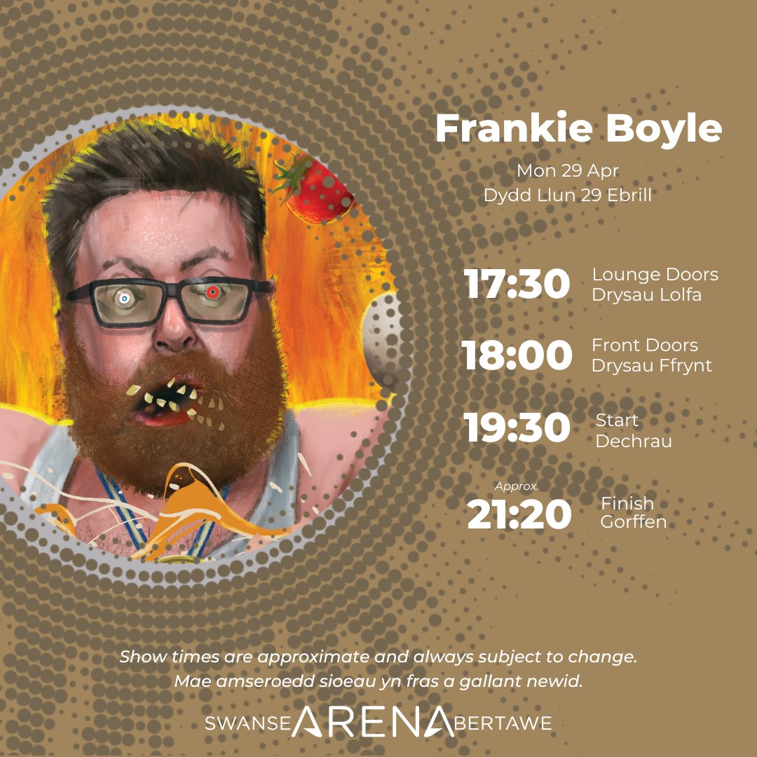 TONIGHT: Frankie Boyle ➡️ Please note, there is no admittance once Frankie Boyle has taken to the stage ➡️ Photography and filming is strictly prohibited during this performance ➡️ Get your drinks and snacks directly to your seat with Delivered At Seat: atgtix.co/3xXhJlm