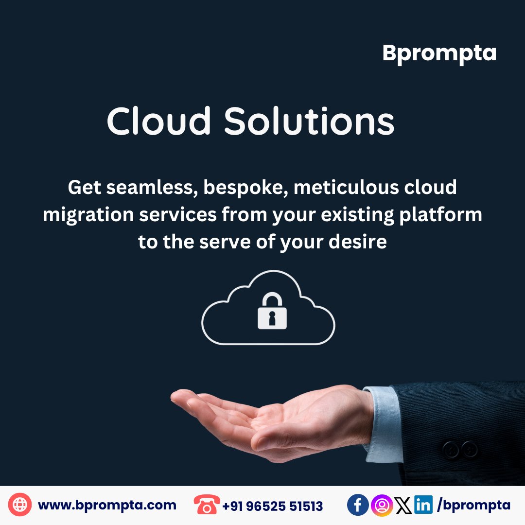 Tired of slow and outdated computer systems? Bprompta can help! We offer easy ways to move your data to the cloud, making your business more efficient and flexible
#CloudMigration #PrajwalRevanna #Indore #LokSabhaPolls Mera Abdul #DigitalTransformation #TechUpgrade #DataMigration