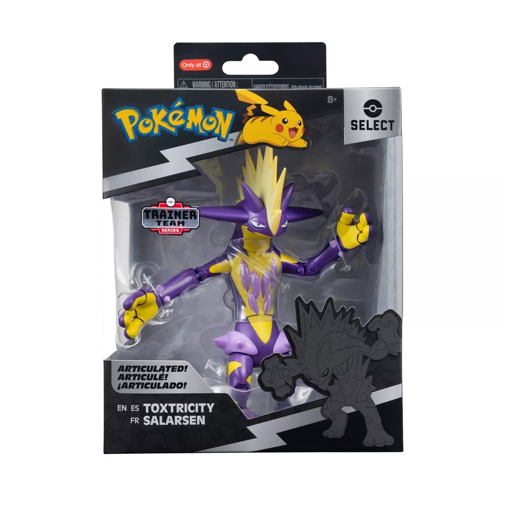A couple new Jazwares Pokemon Select 6' Trainer Team Series are in stock at Target ($19.99 each):

Flygon - bit.ly/3QmTjYU
Toxtricity - bit.ly/4bjHYkx #ad