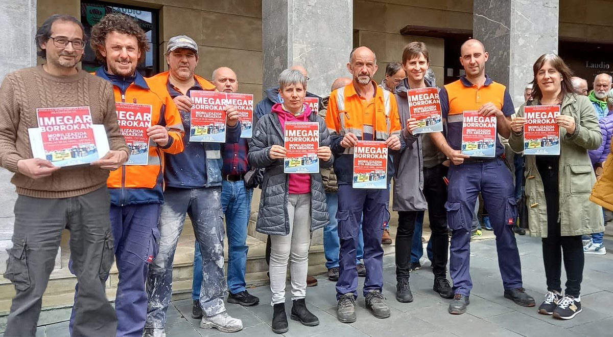 📢 Laudioko Udaleko langileek ere egin dute bat Imegarreko langileekin

Kaleratzerik ez! ¡Readmisión ya! ✊✊✊