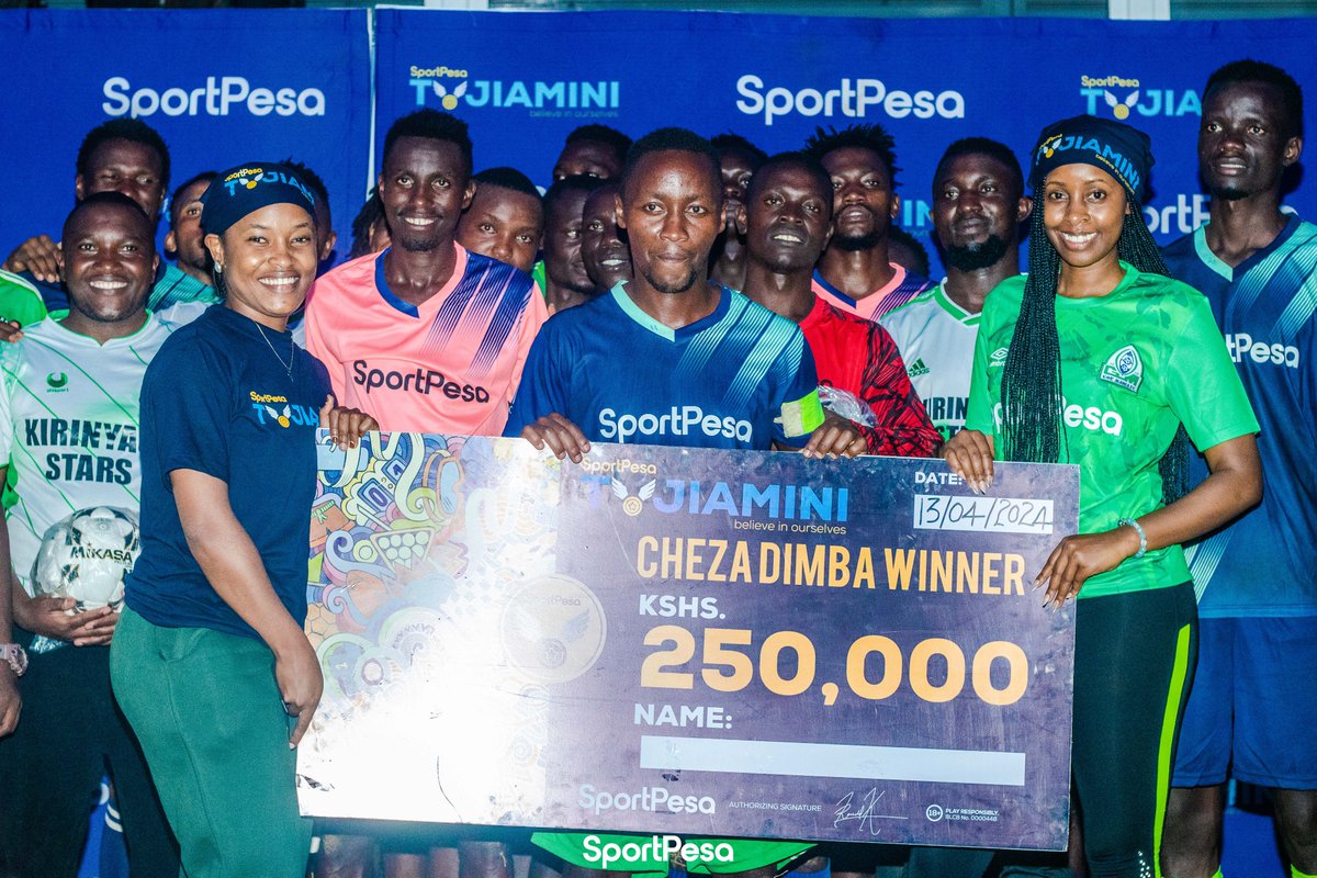 Did you miss the Tujiamini excitement in Kirinyaga with SportPesa & DBA Africa? There's still a chance to WIN! Apply for your chance to be part of this life-changing initiative on: tujiamini.co.ke