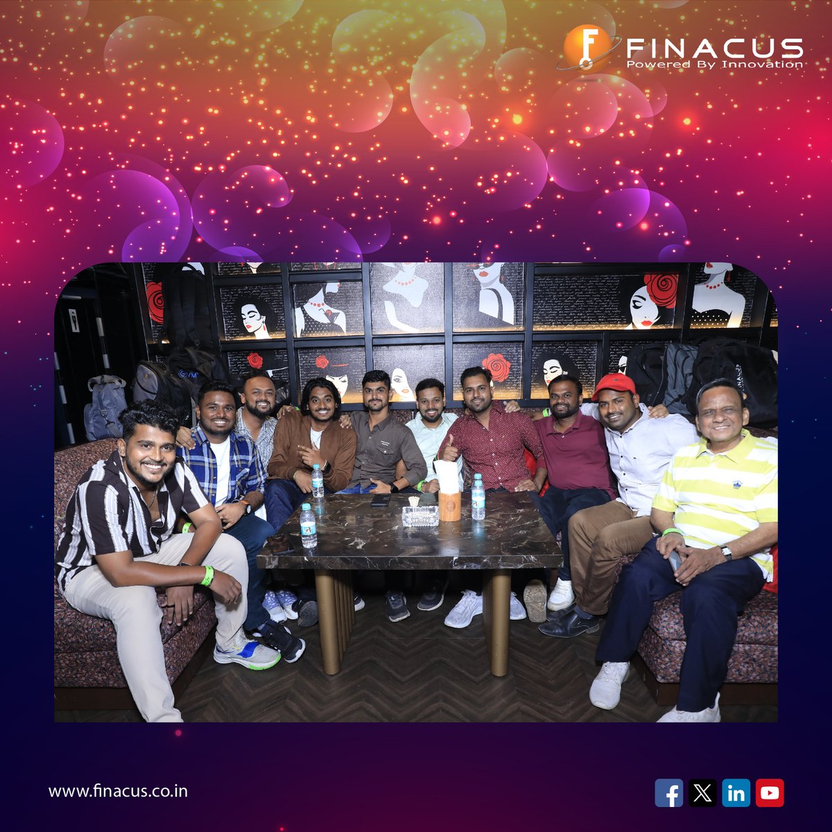 FinacusTech's tweet photo. From awards to dance floor moves, our #AnnualDay marked @FinacusTech' 17th year anniversary in style!✨

A memorable evening filled with laughter, honoring milestones, &amp; celebrating achievements🏆

#AnnualFunction #PartyTime #AnnualAwards #LifeAtFinacus #Fintech #India #Finacus https://t.co/EuwqVRmdP7