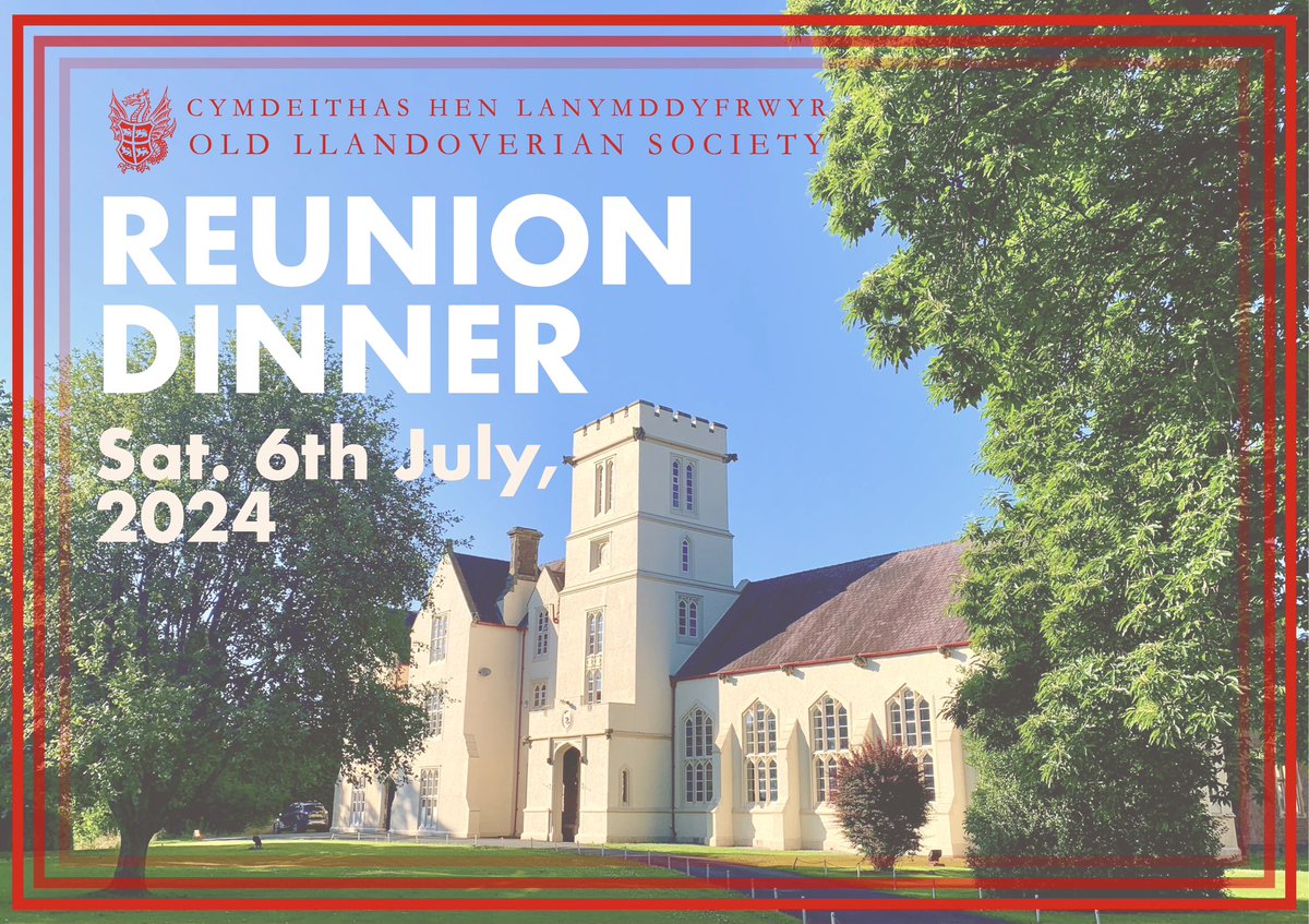 We would love to see as many Old Llandoverians attend the annual Reunion Dinner at Llandovery College on Sat 6th July 2024. We are particularly interested in welcoming back leavers and alumni who left in 2014, 2004, 1994, 1984, and 1974.
Further info: mailchi.mp/2437948782b2/r…