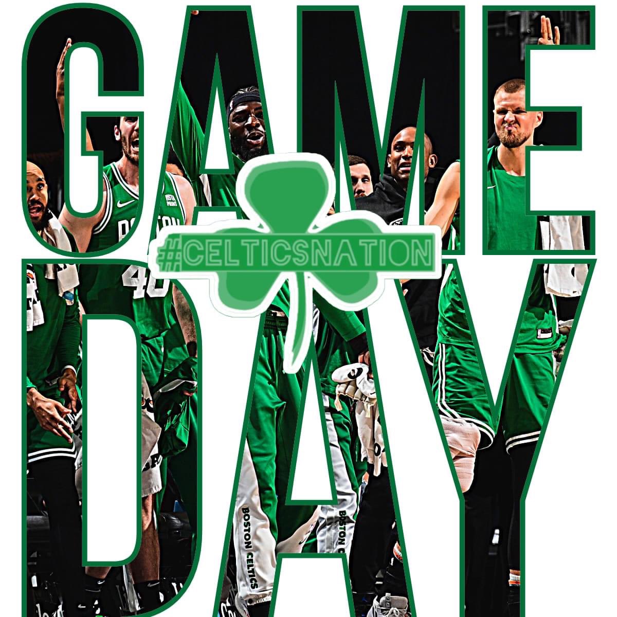 LETS GO BOYS ! It’s Game Day! Time to go 3-1 and win on HOME TURF! Shit these haters up and prove why we’re Up! #DefendCauseway #DifferentHere  #BostonCeltics #BleedGreen