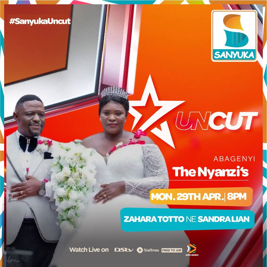 Don't miss today's #SanyukaUnCut show at 8pm with @SandraLian6 and @hellenmenta,featuring the Nyanzi's 

#SanyukaUpdates
#FfeBannoDdala