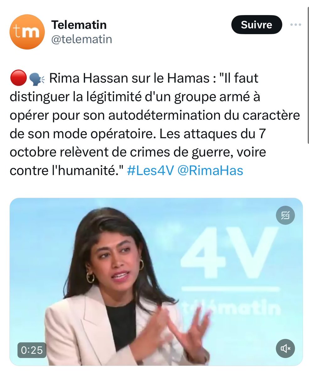 Français réveillez-vous. 

Les LFI tentent de faire élire, avec vos impôts, une femme qui légitime un groupe islamiste terroriste qui vient de commettre le pire pogrom depuis la Shoah. 

Aujourd'hui c'est le Hamas, demain ils légitimeront Daesh. 

Allez voter.