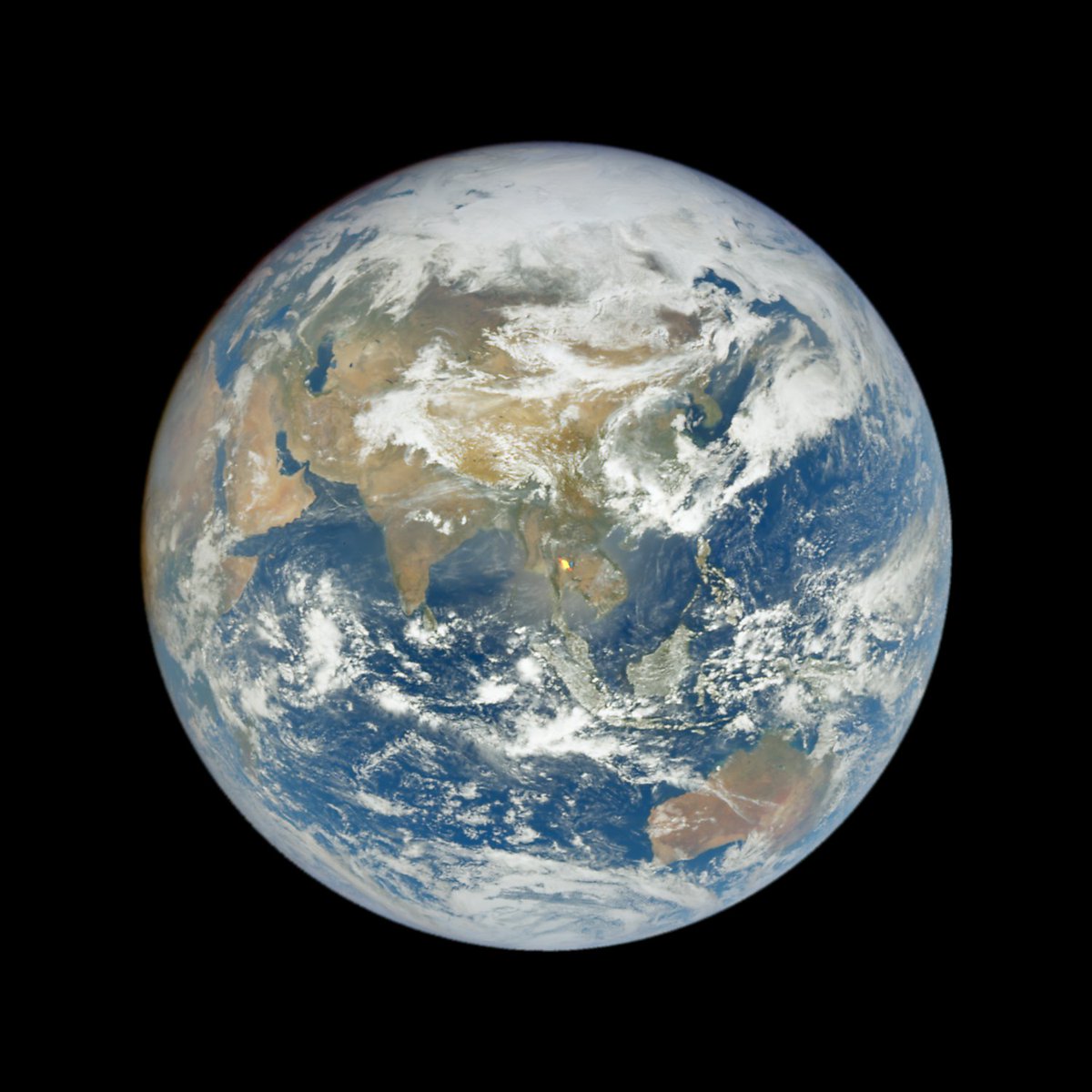 05:02 on Saturday April 27th, over Asia