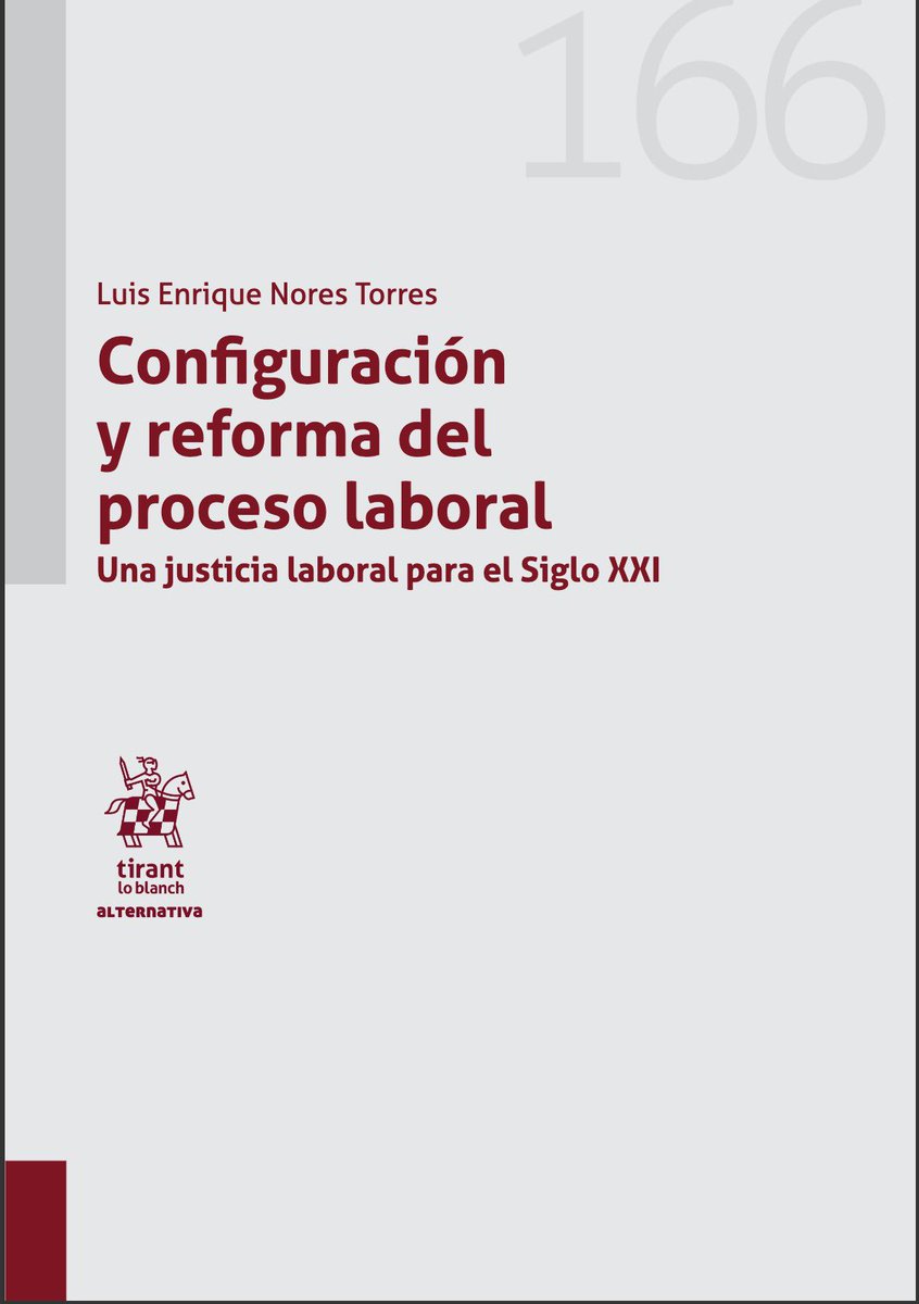 Muchas gracias <a href="/Tirant_ESP/">Tirant España</a> por haceros eco de estas reflexiones sobre el proceso laboral. Hay detrás muchas horas y mucho cariño; espero que despierten el interés de todos.