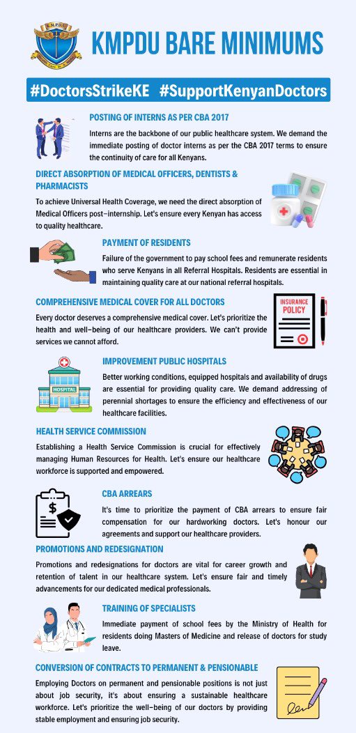 Another day to remind good people that Drs are not asking for any pay rise but rather the total implementation of the #CBA2017

#DoctorsStrikeKE