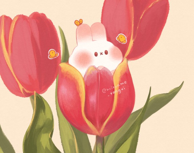 「leaf tulip」 illustration images(Latest)