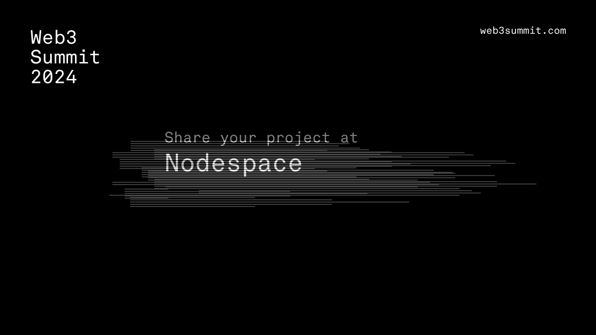 🌟Exciting news!🌟 Join us at Web3 Summit and explore the Nodespace - a dedicated hub for in-depth discussions, collaborative projects and immersive experiences in the Web3 ecosystem. Connect, exchange ideas and dive deep into the latest developments! web3summit.com