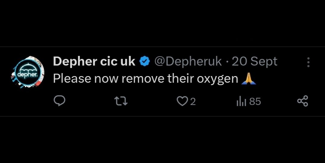 Throwback to when Depher wanted our oxygen removed for calling out his racism