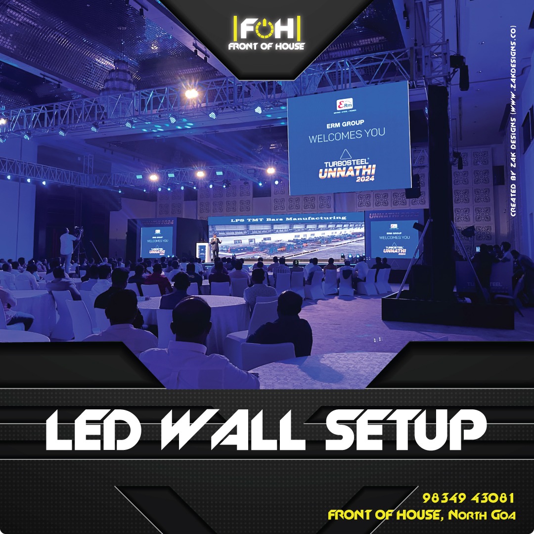 Our LED screens boast the latest advancements in display technology, ensuring stunning brightness, sharpness, and color accuracy that leaves a lasting impression.

📍Location: maps.app.goo.gl/oe93xGRgBEi14F… 

 #ScreenSetup #EventTech #LEDSetup #LEDwall  #NorthGoa #FrontofHouse