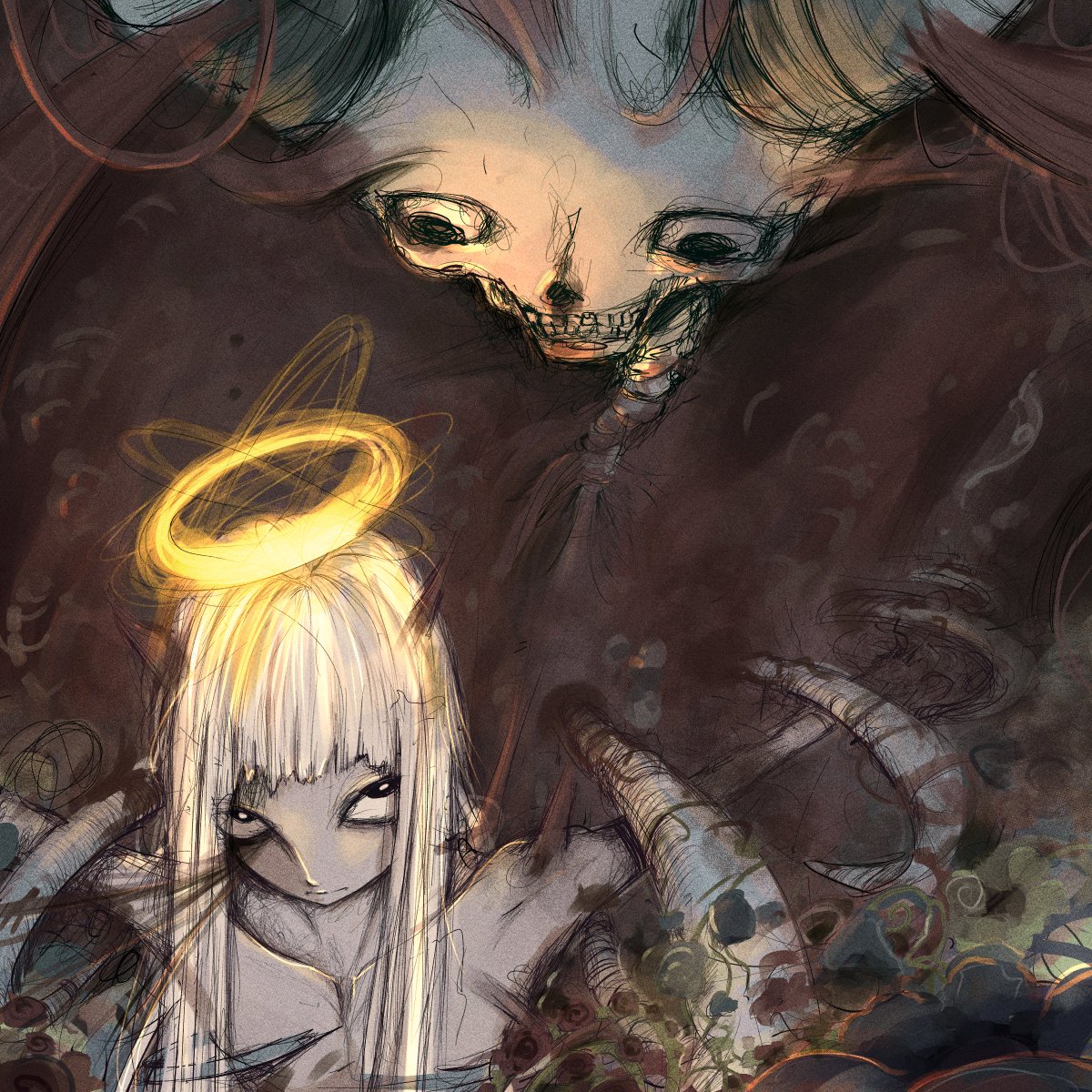 _mishiyuu's tweet photo. #illustration #drawing #horrorart https://t.co/4212omcZmE