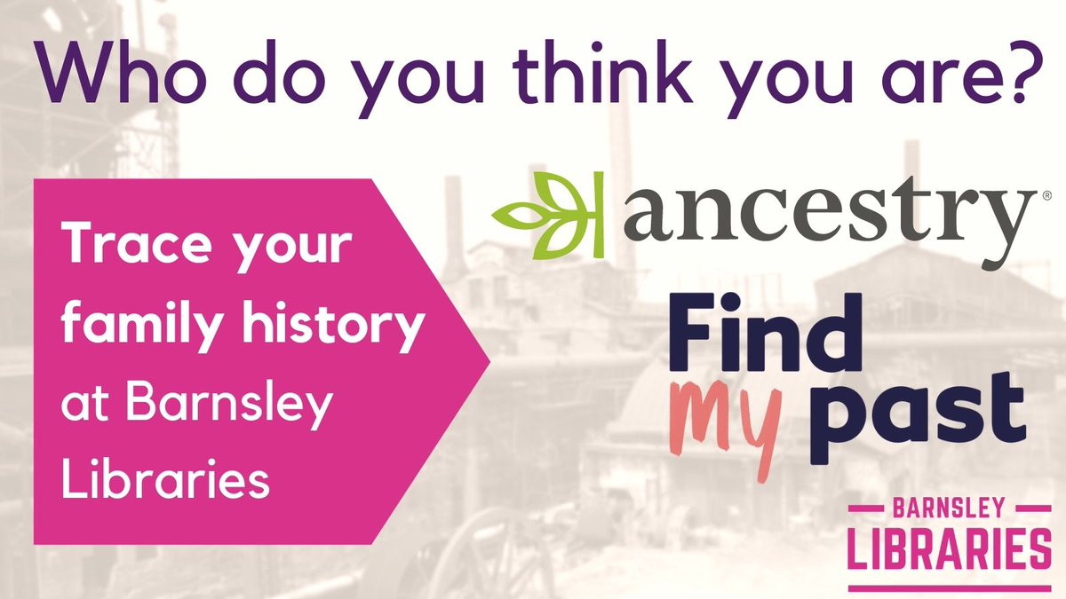 Interested in family history? Visit any of our libraries to use Ancestry or Find My Past for free - including access to the 1921 census. tinyurl.com/BarnsleyResour…