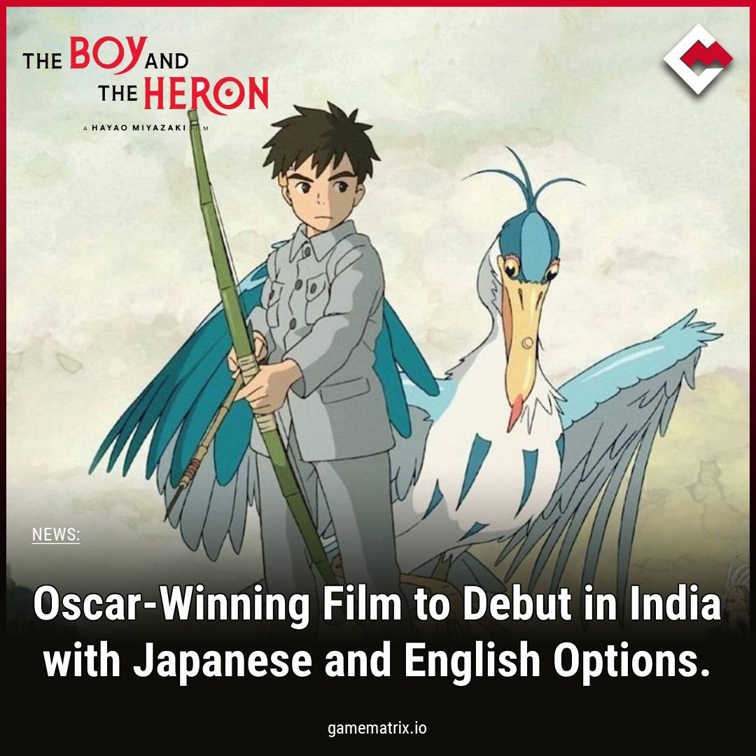 #WarnerBros India announced that the #Oscar_winning movie is hitting Indian theaters on May 10, 2024, with Encore Films. Get ready for an epic cinematic experience!🍿
.
Stay tuned for #excitednews and updates.
.
#TheBoyAndTheHeron #IndianCinema #Anime #AnimeLover #Gamematrix_io