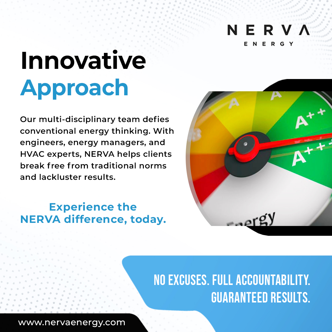 Experience unparalleled energy performance with NERVA. Our industry-leading experts bring all your energy needs under one roof, ensuring streamlined project execution without the hassles of coordinating multiple subject matter experts. #EnergyConservation #Sustainability