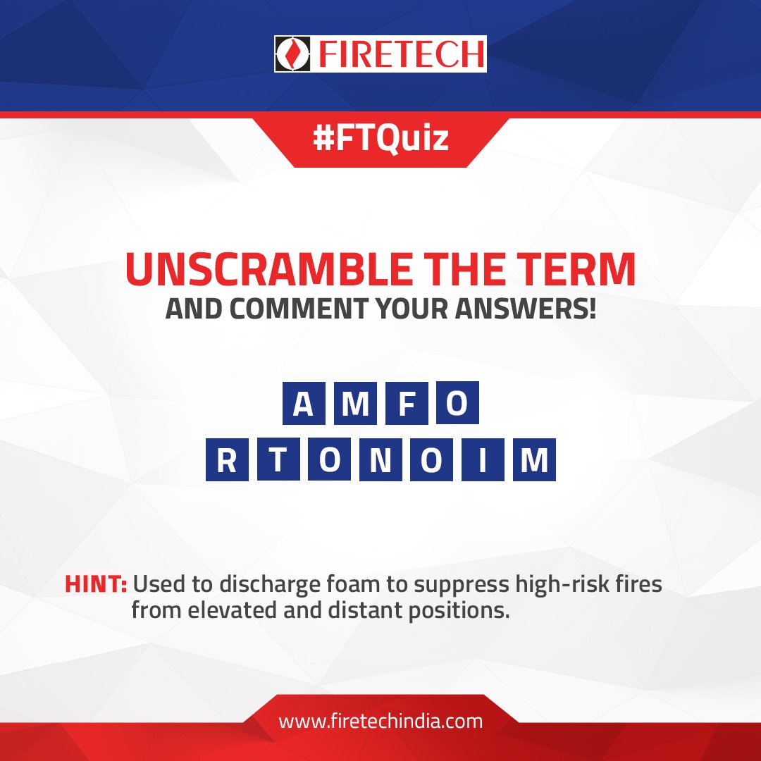 Put your Thinking Caps on with #FTQuiz!🧠🤔

Unscramble the term and share your answer in the comments!

#FIRETECH #FIRETECHIndia #Quiz #Unscramble #Comment