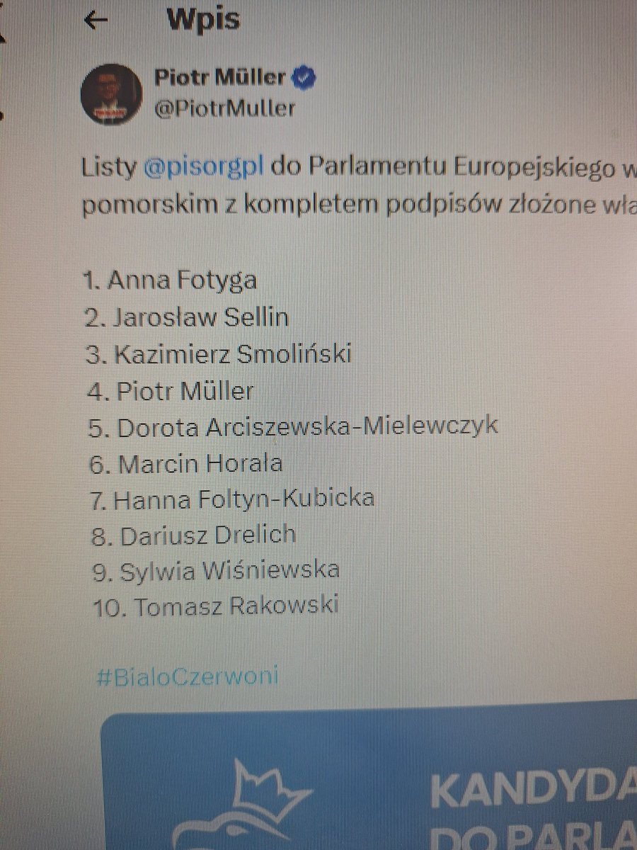 @AndrzejHalicki Pomorskie @pisorgpl   ma mocną listę 💪 💪💪 żadnej z tych osób do pięt nie dorastasz. THE BIL