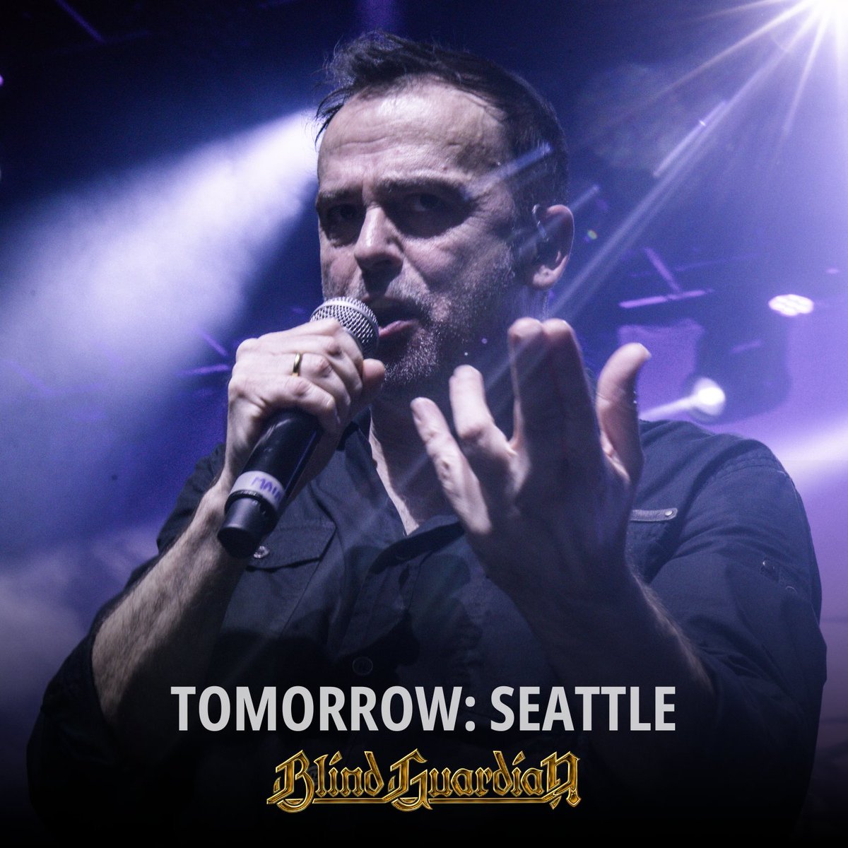 Seattle, tomorrow is the day you've all been waiting for! See you at the Showbox Market! 🤘🏻 Still thinking about getting tickets? Better be quick! ➡️ blind-guardian.com/tour #blindguardian #blindguardianusa #blindguardianlive #thegodmachinetour