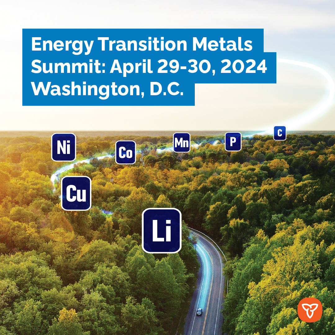 Minister Pirie is attending the Energy Transition Metals Summit on April 29 & 30, 2024, in Washington D.C. to discuss the leading role #Ontario plays in the electric vehicle revolution.

Learn more at ontario.ca/CriticalMinera…

#InvestOntario #Mining #EV #ETMS2024 @northernminer