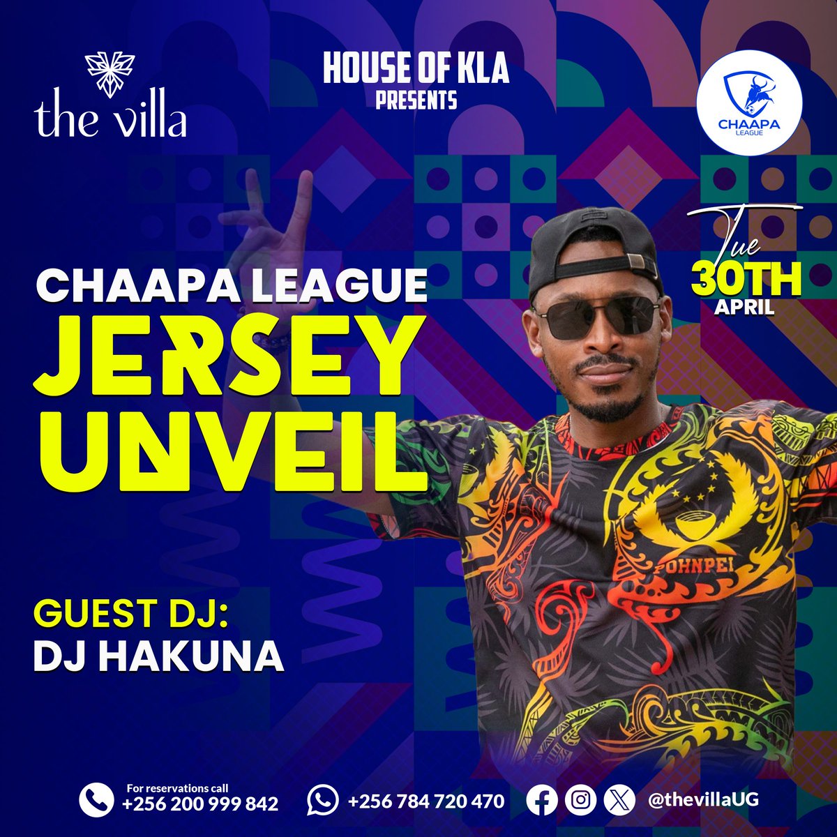 Tuesday,we at @thevillaUG unveiling @ChaapaLeague jerseys with beautiful 'chunes' from @Kamali_21,@djhady01, 'yours truly' and 2Nyuke Tell a friend to inform the other... @Dingiswayofc1 @MatuSCOfficial @Ruharofc @Kataarabulls @AkajjuFC14 @MutakohaFc #obunuzi9 #chaapaleague9