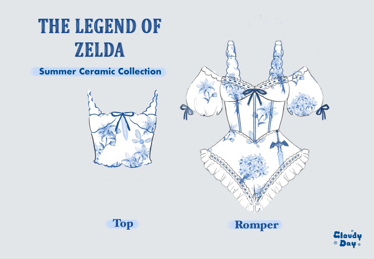 (RT means a lot!!)

💙 NEW INTEREST CHECK! 💙 

🔷THE LEGEND OF ZELDA CERAMIC COLLECTION🔷

I've been working on a summer collection about the things I love.... Pattern inspired by The Legend of Zelda with ceramic aesthetics! What do you think? 👀
#toz