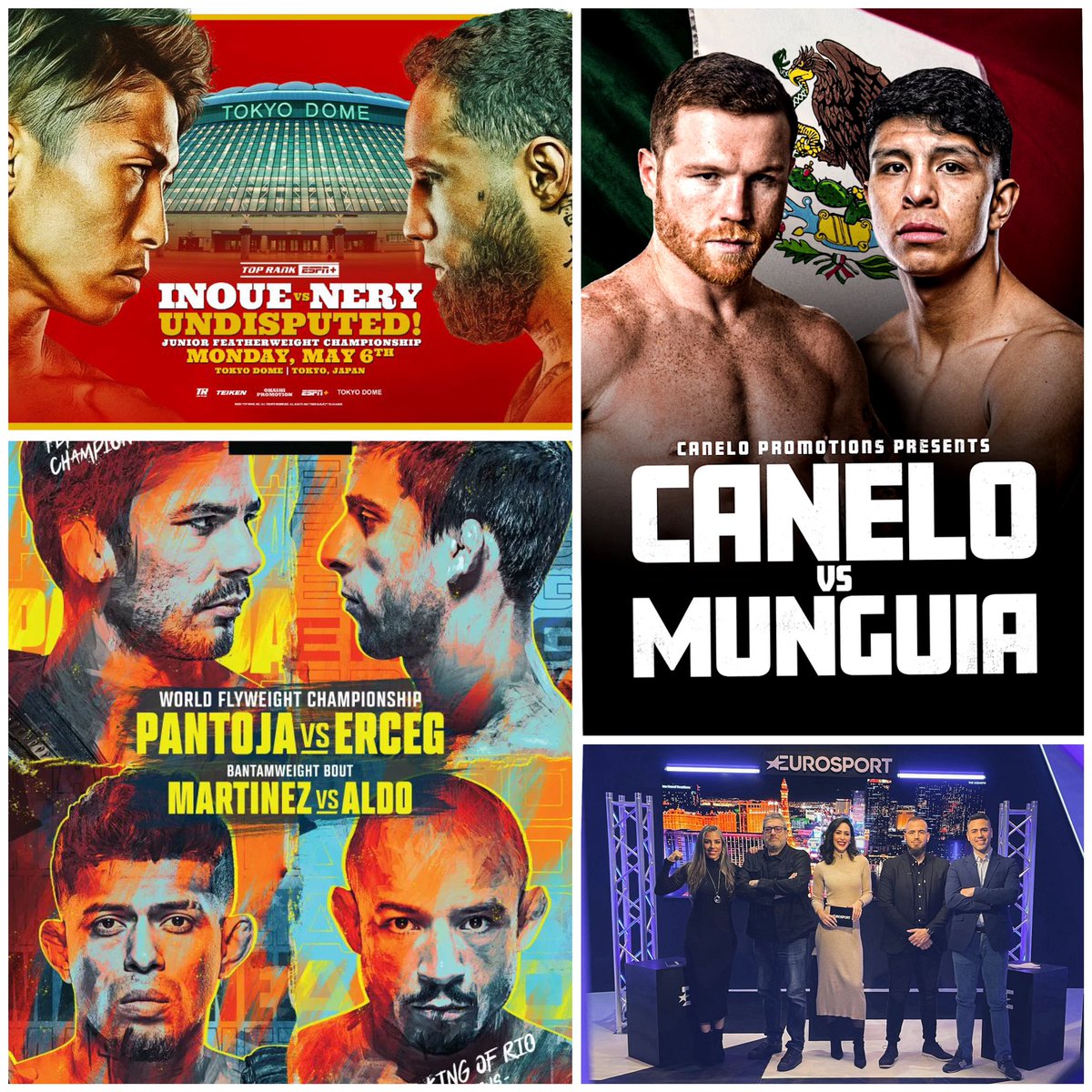 ¡Lo de esta semana en @Eurosport_ES va a ser un pandemónium tremebundo! En directo estos tremendos veladones, además de El Club, The Best of UFC, UFC Countdown y Boxing World Weekly. ¡Durísimo!