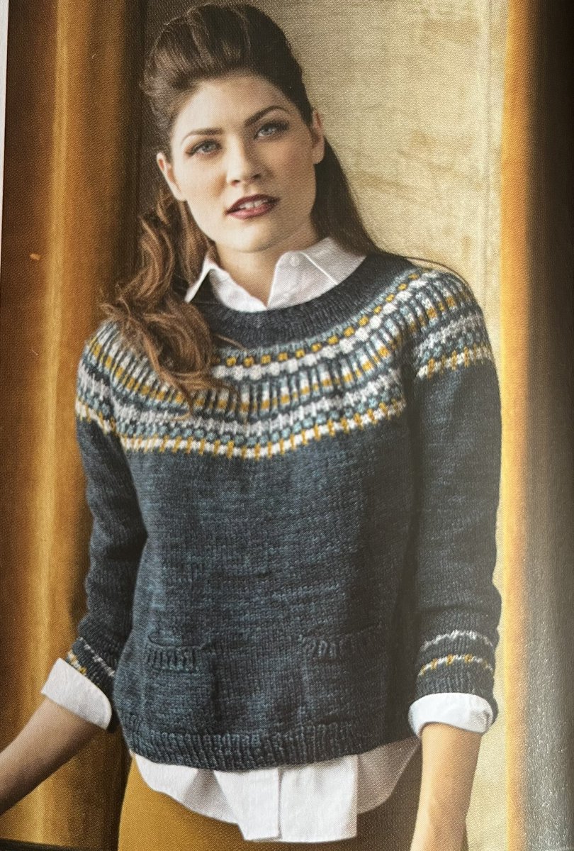 Sigridur by Paula Pereira is cute (get pattern on Ravelry). One main and 4 contrast colours in DK - you’d be spoiled for choice with Doulton Border Leicester Yarn shades, check their website. And there’s 10% off in April using ‘springwool’ at checkout!