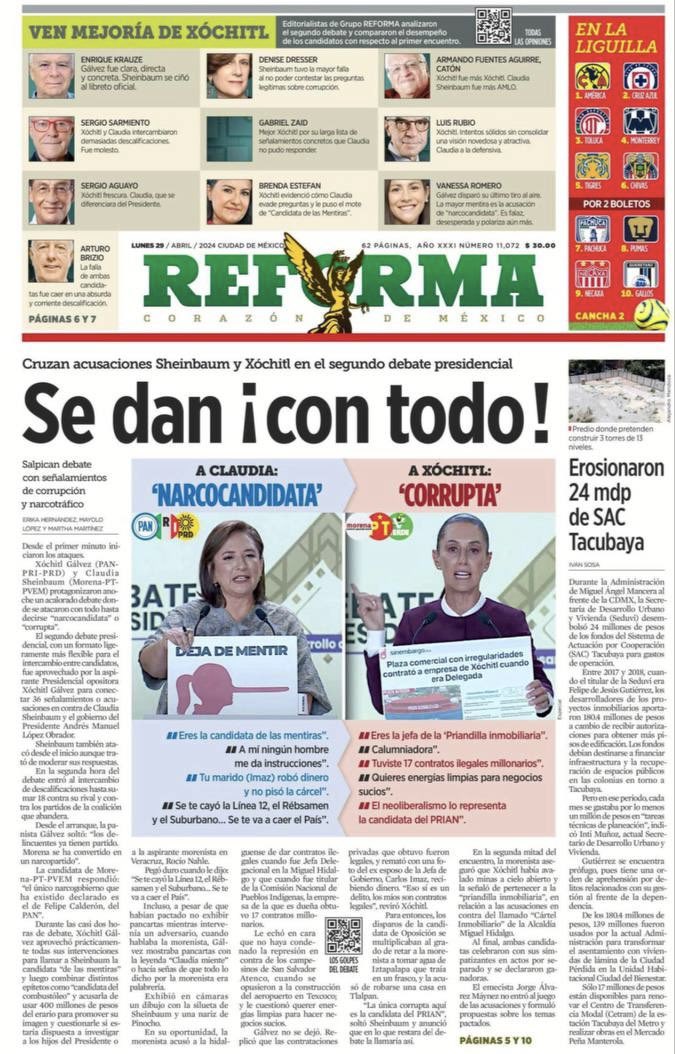 Conforme crecemos y avanzamos, también crece el cerco mediático. 

Mientras todas las redes aplauden nuestra apuesta por causas, propuestas e ideas, los grupos de interés ni siquiera disimulan su apuesta: invisibilizarnos.

Entre más desesperados, más patéticos son sus esfuerzos.