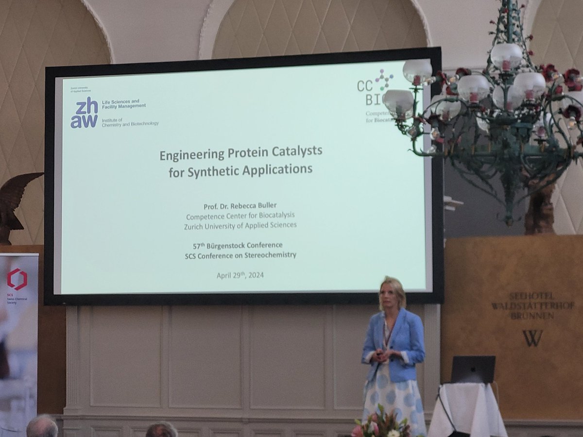 Cutting edge biocatalysis: Rebecca Buller delivers an amazing talk