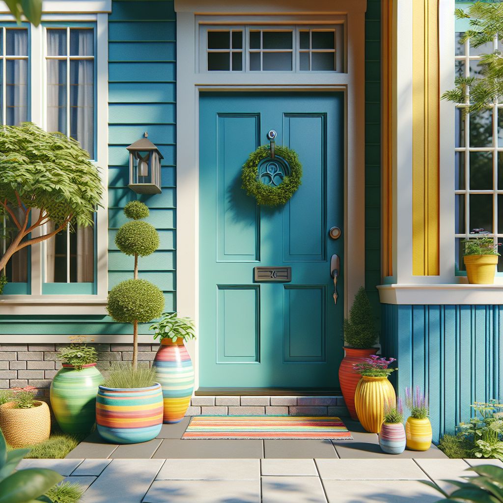 Enhance your curb appeal by adding a pop of color with a statement front door - it's the first thing buyers will see!
 
2. Update your lighting fixtures to create a warm and inviting atmosphere throughout your home, helping potential buyers imagine themselves living there.
 
3. C