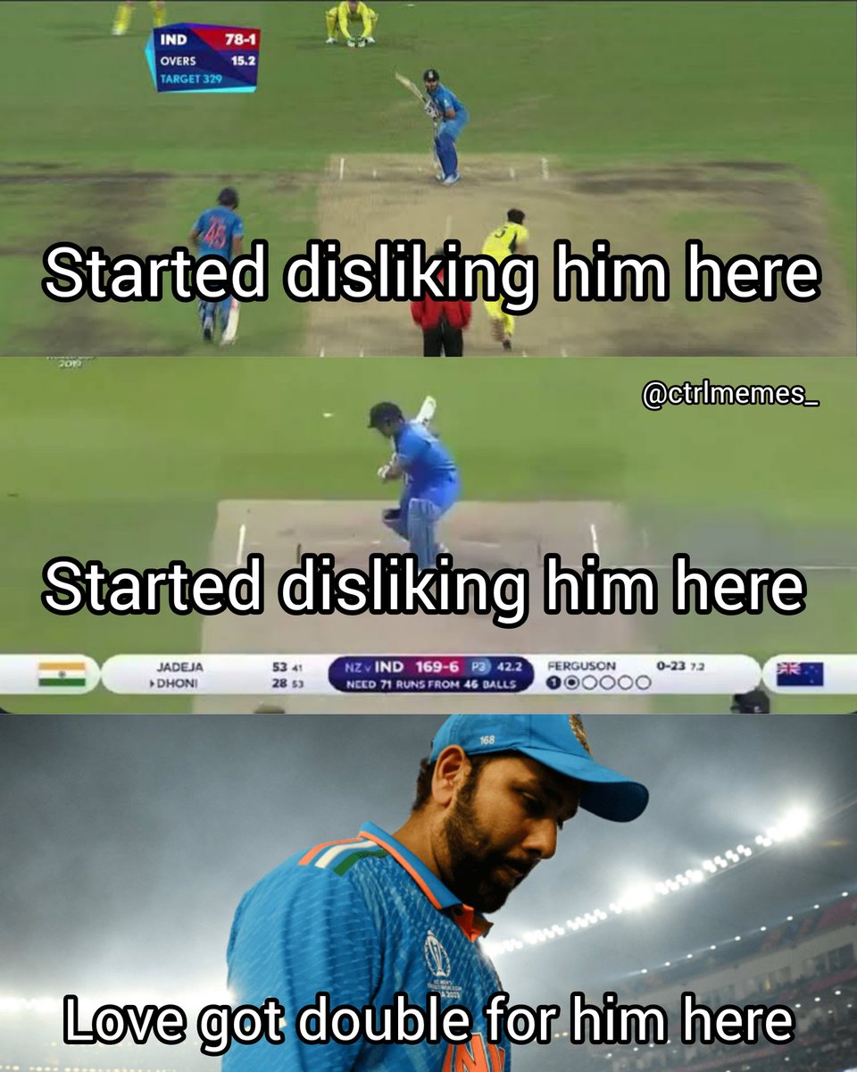 It was all started for me back in 2015

We use to call Virat Kohli the chase master but when it mattered the most he left the team clueless.

Had a huge respect for MS Dhoni before 2019 but the way he played the semifinals, it felt like he played like this just because he is not…