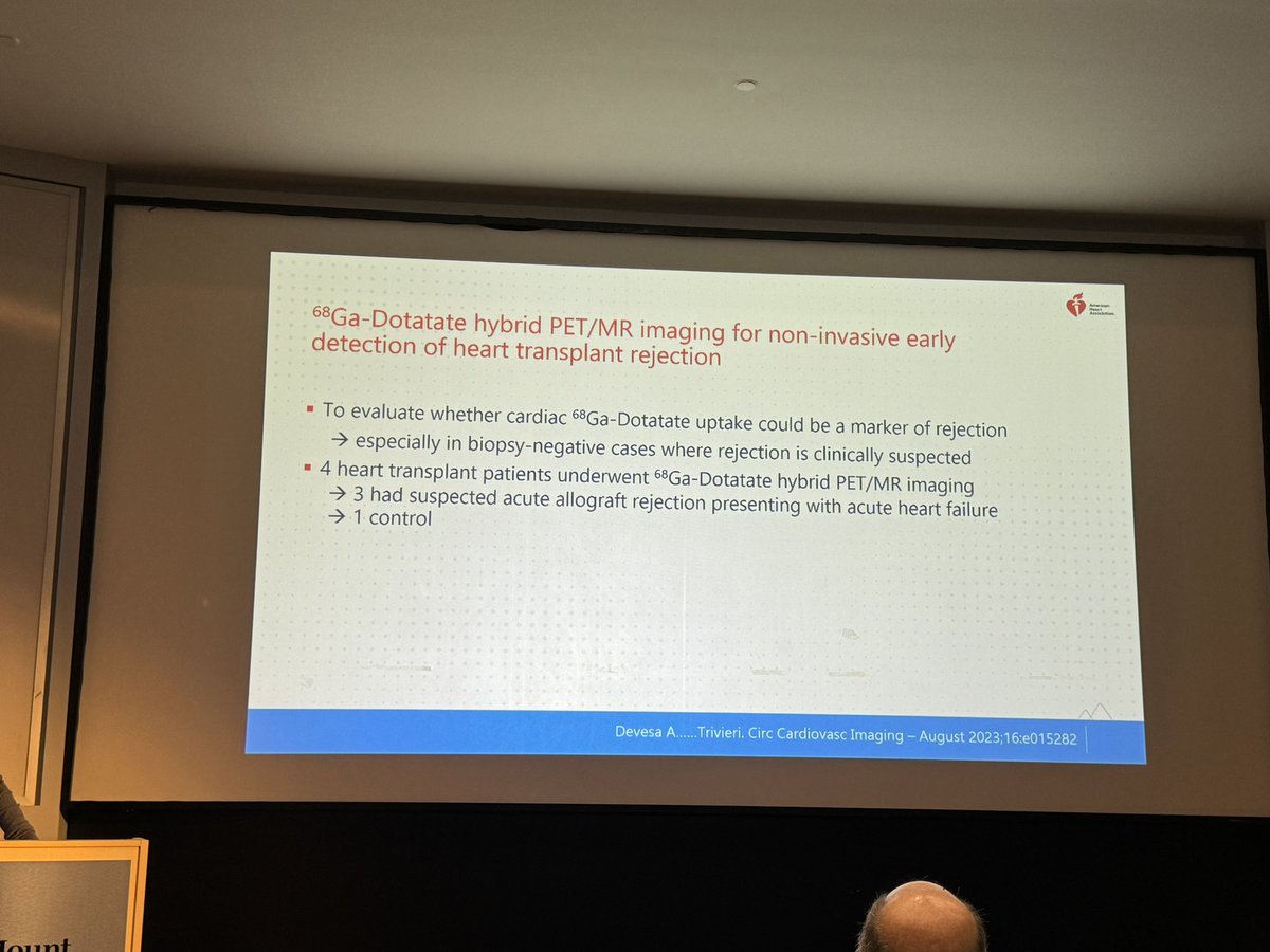 Excellent grandrounds by @mgtrivieri on role of imaging across the spectrum of cardiomyopathy and cardiac transplant rejection including dotatate !! @RaymondBenzaMD @dranulala @MountSinaiHeart