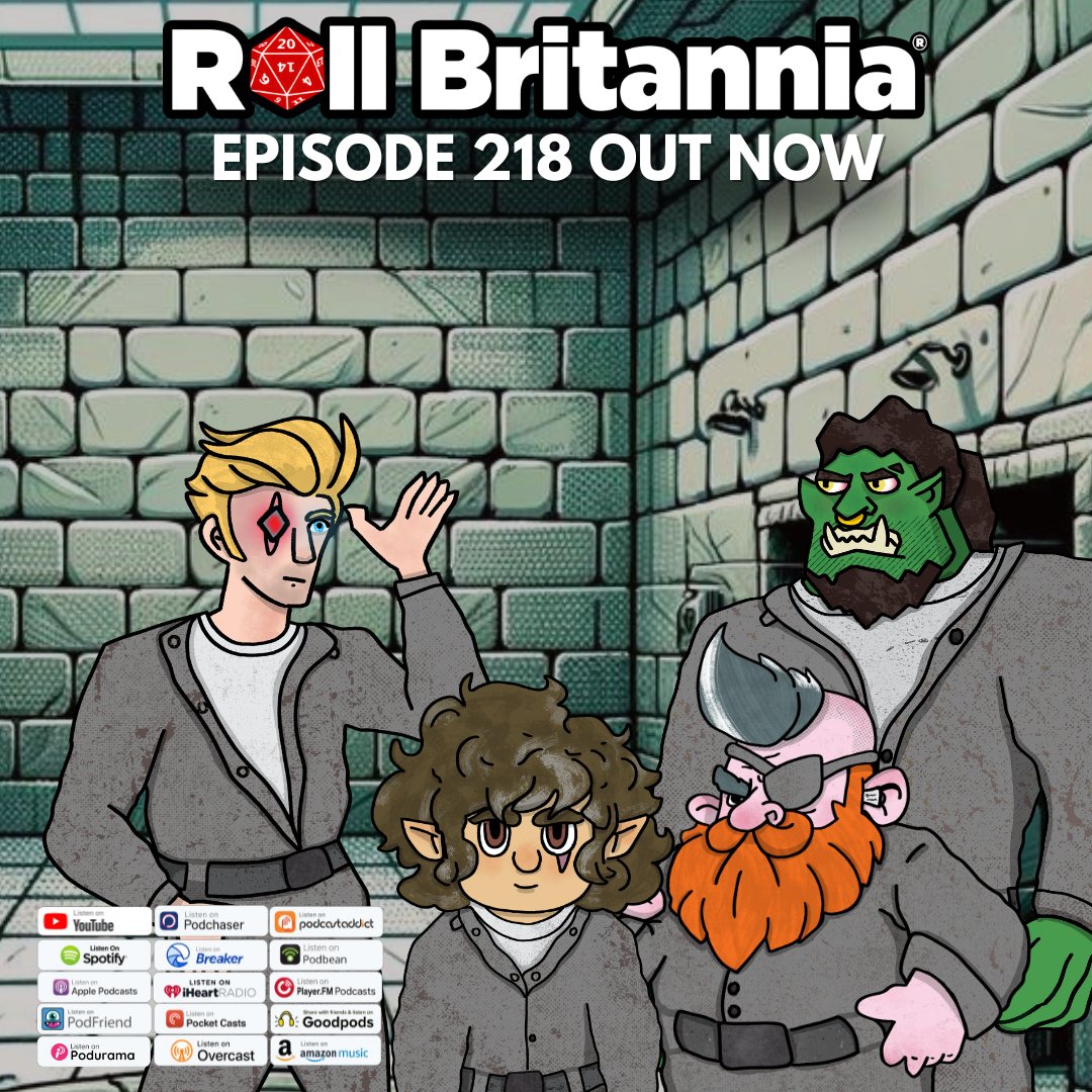 Check out Episode 218 of #RollBritannia for an unforgettable adventure that starts with just a spoon... and ends with a whole lot of laughs! Listen on Podcast Addict: podcastaddict.com/podcast/roll-b… #DnD #Podcast