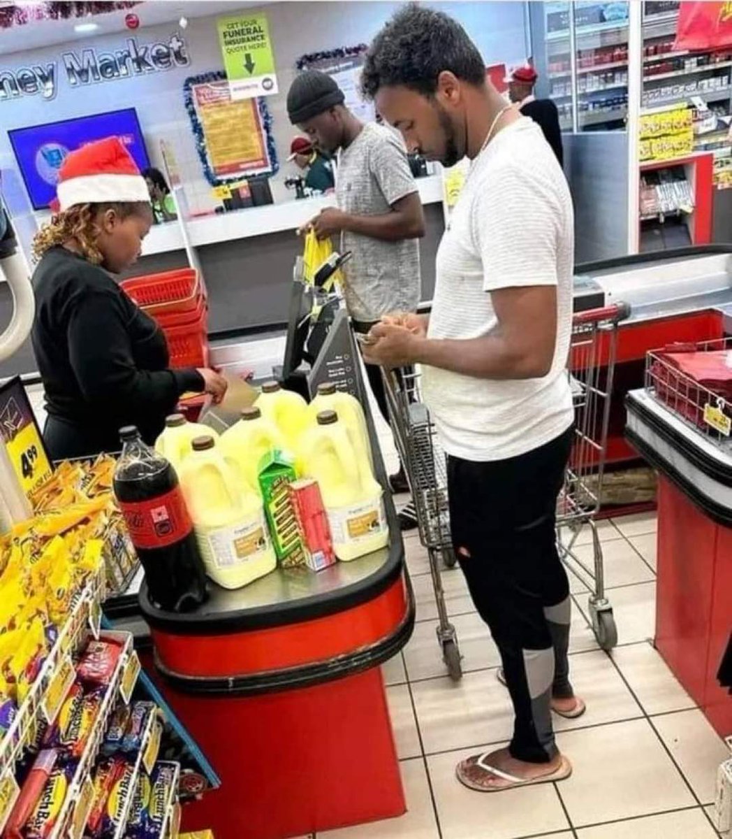 Why are they shopping at shoprite ? Why not eat what they sell us ?