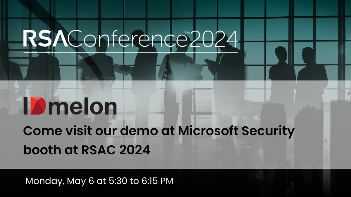 Also attending RSA Conference this year?
🤝 Visit MISA demo station at the Microsoft booth. We’ll be there to answer any questions and provide demos of how together with Microsoft, IDmelon enhances industries' security posture!

#RSA #RSAC #RSAC2024 #RSAConference2024 #Microsoft