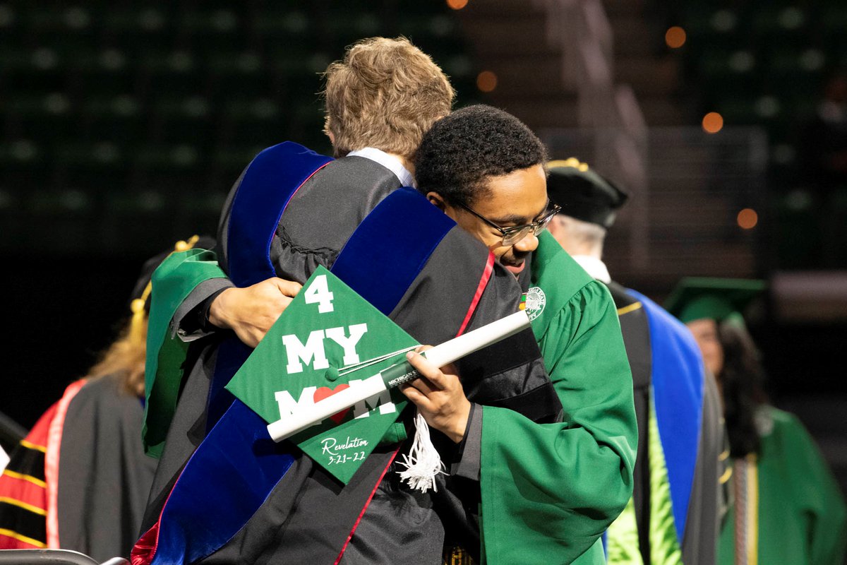 Spartans showing up in their “Graduation Cap Era.” #SpartanGrad24 🎓💚