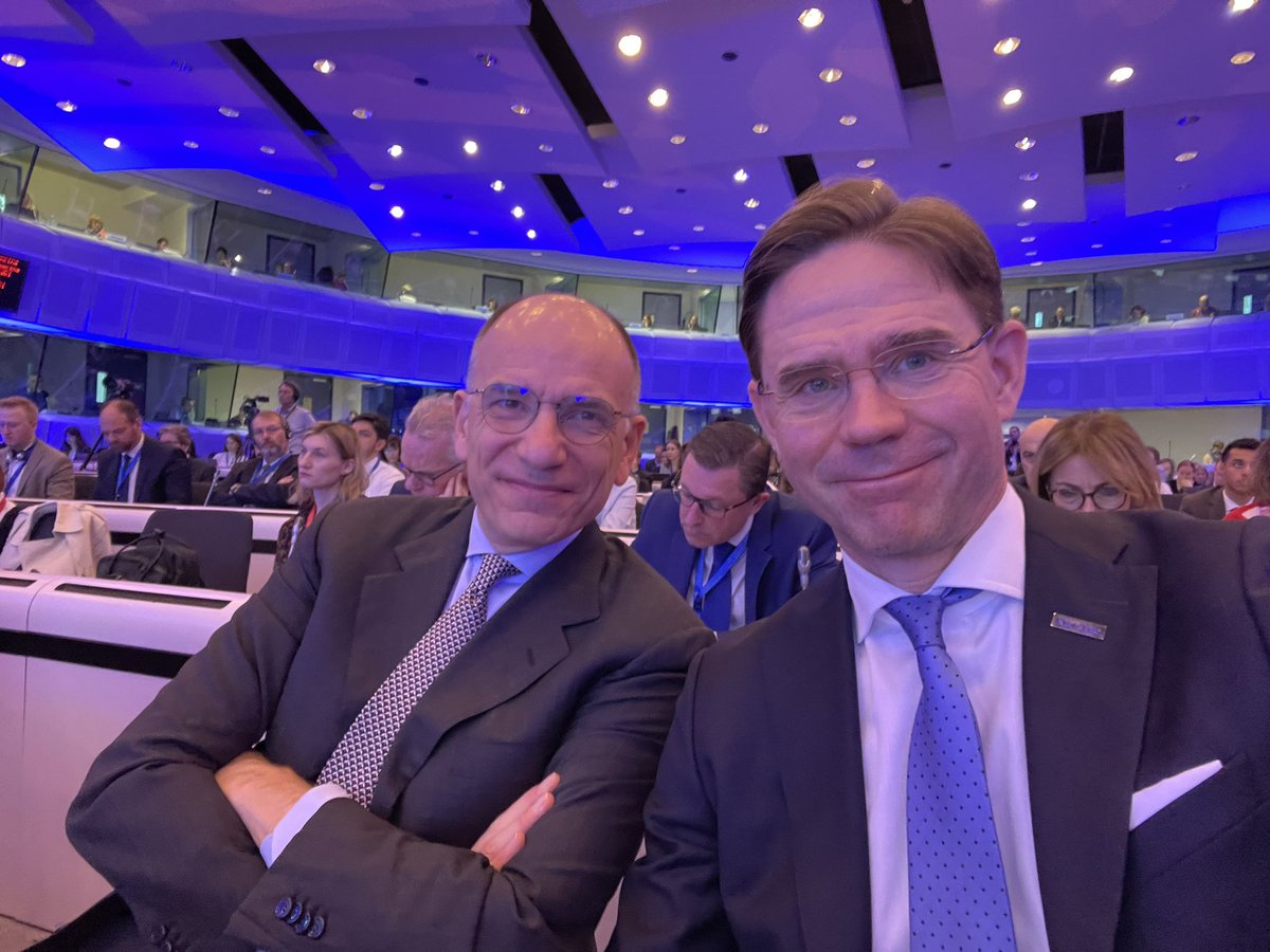 Good to catch up with my former colleague @EnricoLetta in Brussels in panel discussion on the future priorities of the next EU budget. Strengthening Single Market was obviously at the focus.