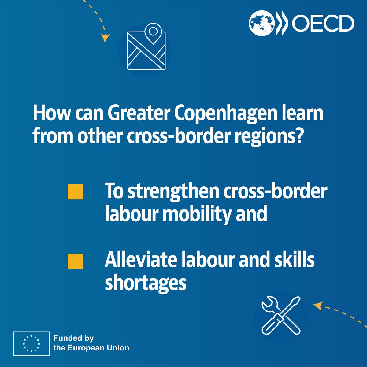 ❗OECD-EU project update Last week @OECD, @Eu_Reforms, @GreaterCopenhagen, and various stakeholders across national, regional, and local levels met in #Copenhagen to discuss how to improve cross-border employment for non-EU-job-seekers. More➡️bit.ly/3RCQUuz