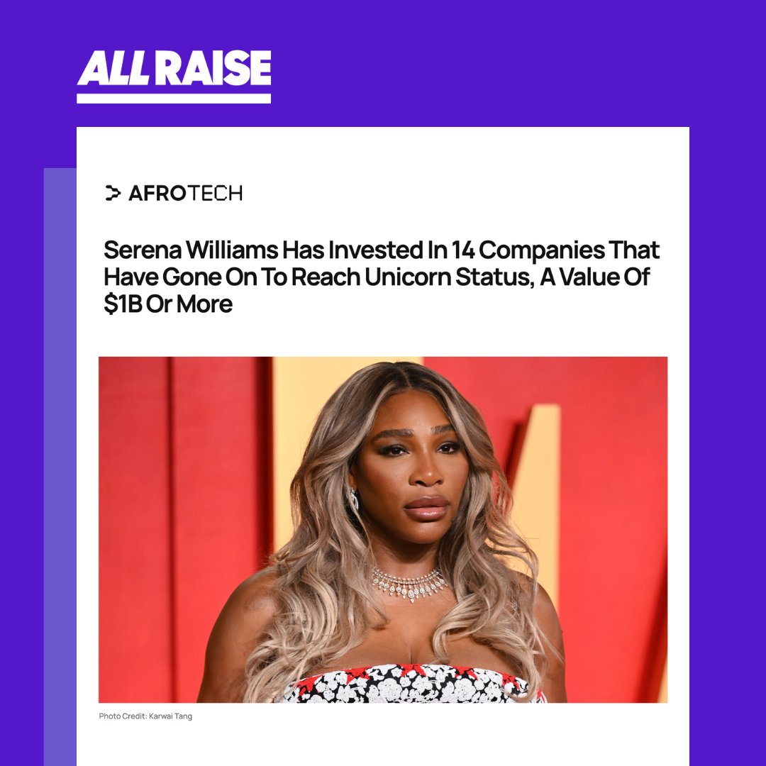 'I've got 14 unicorns and I need to see how many decacorns I have' @SerenaWilliams says casually. In the innovation economy, diversity drives competitive edge. And Serena is serving up a masterclass on the untapped upside in underrepresented founders.