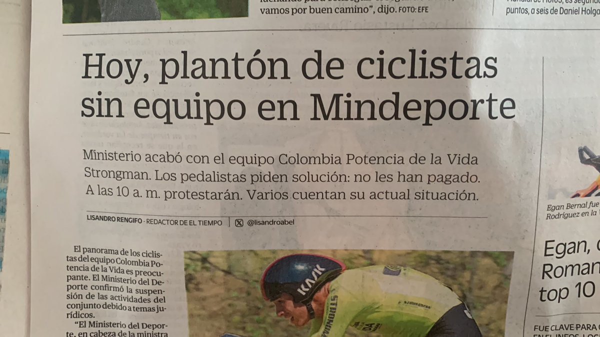 Esta es la realidad del Ministerio del Deporte en manos de Petro: un NO al deporte. Así fue con los Panamericanos y con las jóvenes promesas. ¡Qué desastre! Son hechos que evidencian la ineptitud, no solo en este campo, sino en todos. Cuando no es por un escándalo, es por otro.